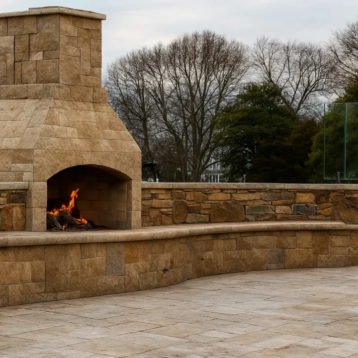 outdoor stone bbq Cyprus